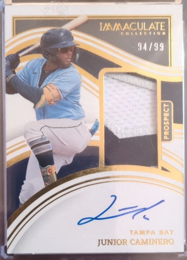 Junior Caminero — 2023 Panini Immaculate Collection