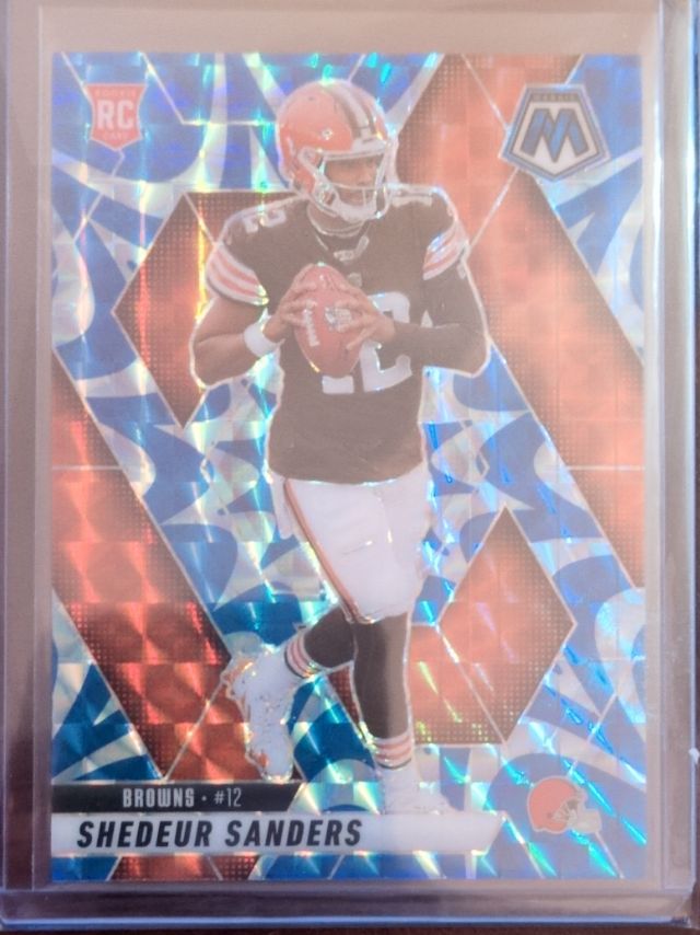 Shedeur Sanders — 2025 Panini Mosaic - Blue parallel RC