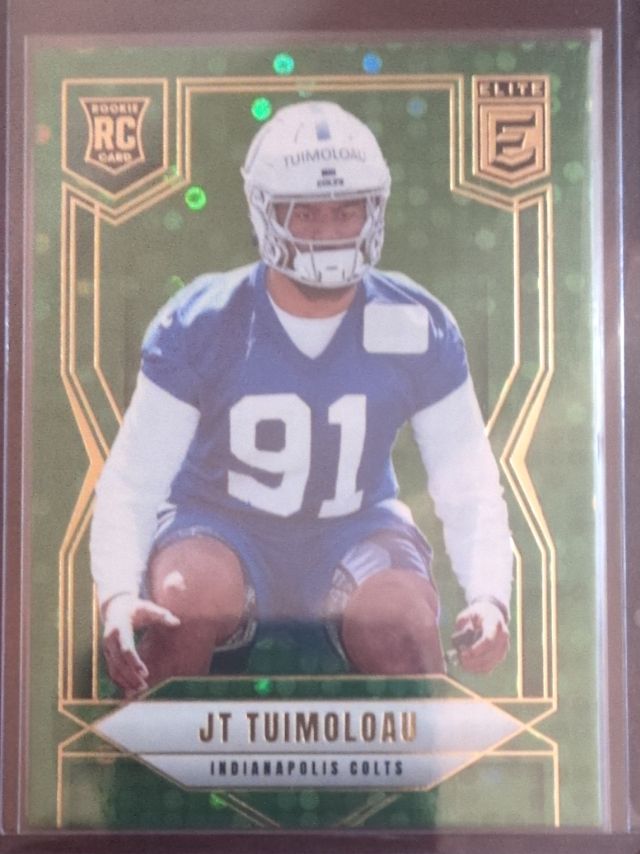 JT Tuimoloau — 2025 Donruss Elite - Green Disco
