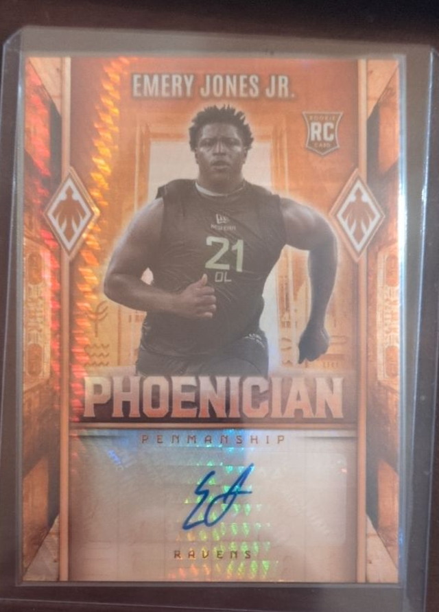 Emery Jones Jr. — 2025 Panini Phoenix - Phoenician Penmanship Hyper Prizm