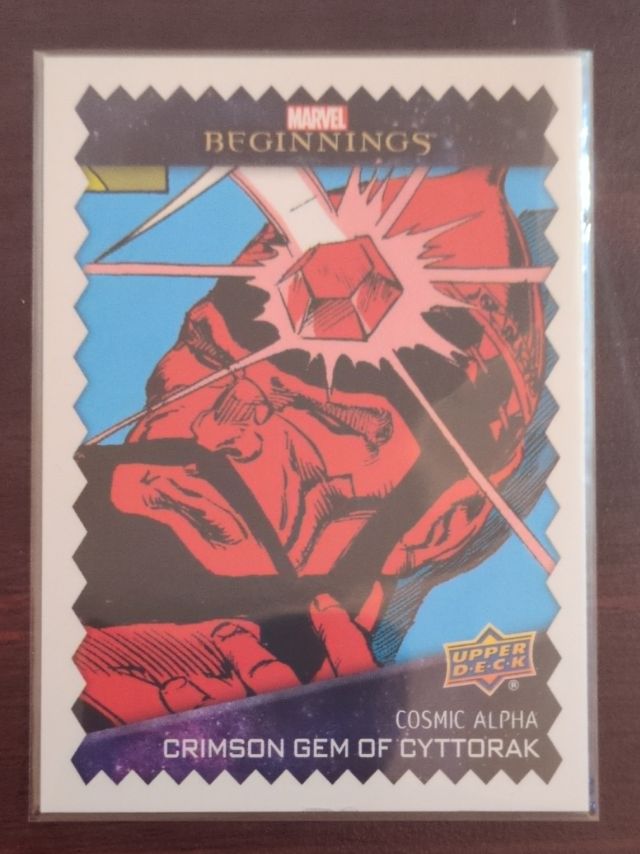 Crimson Gem of Cyttorak — 2022 Upper Deck Marvel Beginnings Volume 2, Series 1 - Cosmic Alpha