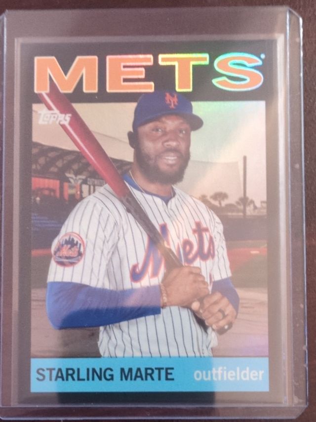 Starling Marte — 2025 Topps Archives - Black Foilboard
