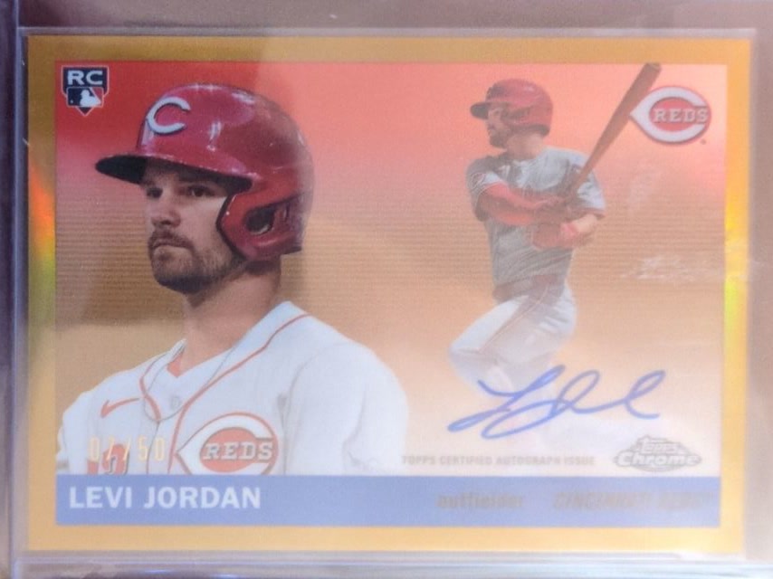 Levi Jordan — 2025 Topps Chrome Platinum - Rookie Auto Gold Refractor #CPA-LEJ /50
