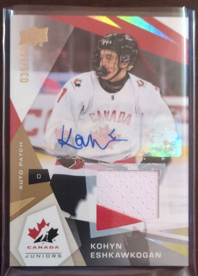 Kohyn Eshkawkogan — 2026 UD Team Canada Juniors - Auto Patch /150
