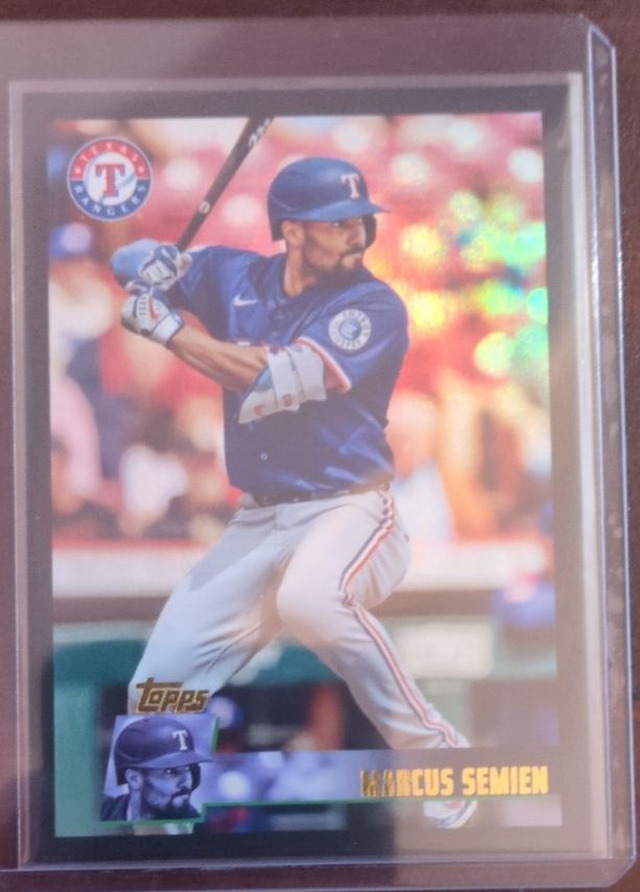 Marcus Semien — 2025 Topps Archives - Black Foilboard