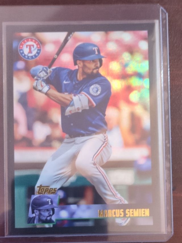 Marcus Semien — 2025 Topps Archives - Black Foilboard