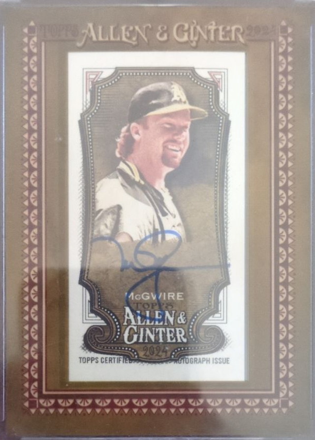 Mark McGwire — 2024 Topps Allen & Ginter - Framed Mini Baseball Autographs