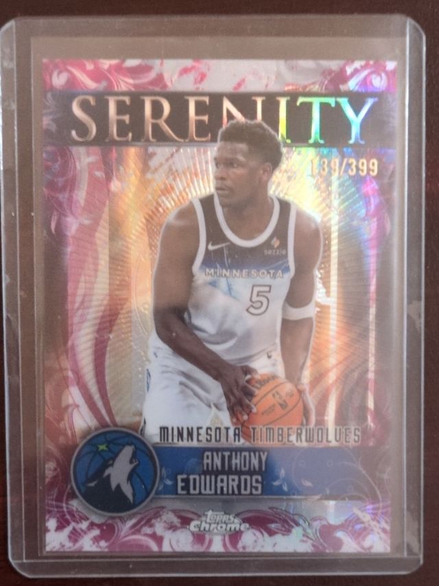 Anthony Edwards — 2025-26 Topps Chrome - Serenity Magenta Refractor