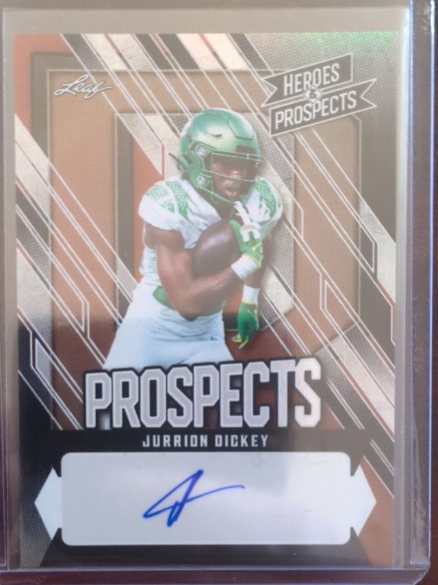 Jurrion Dickey — 2024 Leaf Heroes & Prospects - Prospect Autographs Bronze