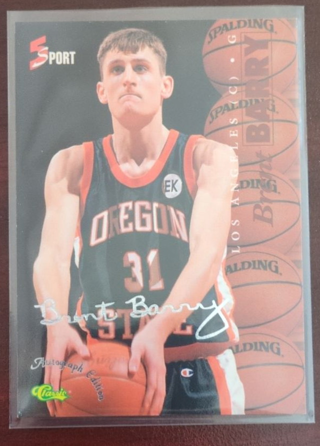 Brent Barry — 1995-96 Classic Five Sport Signings
